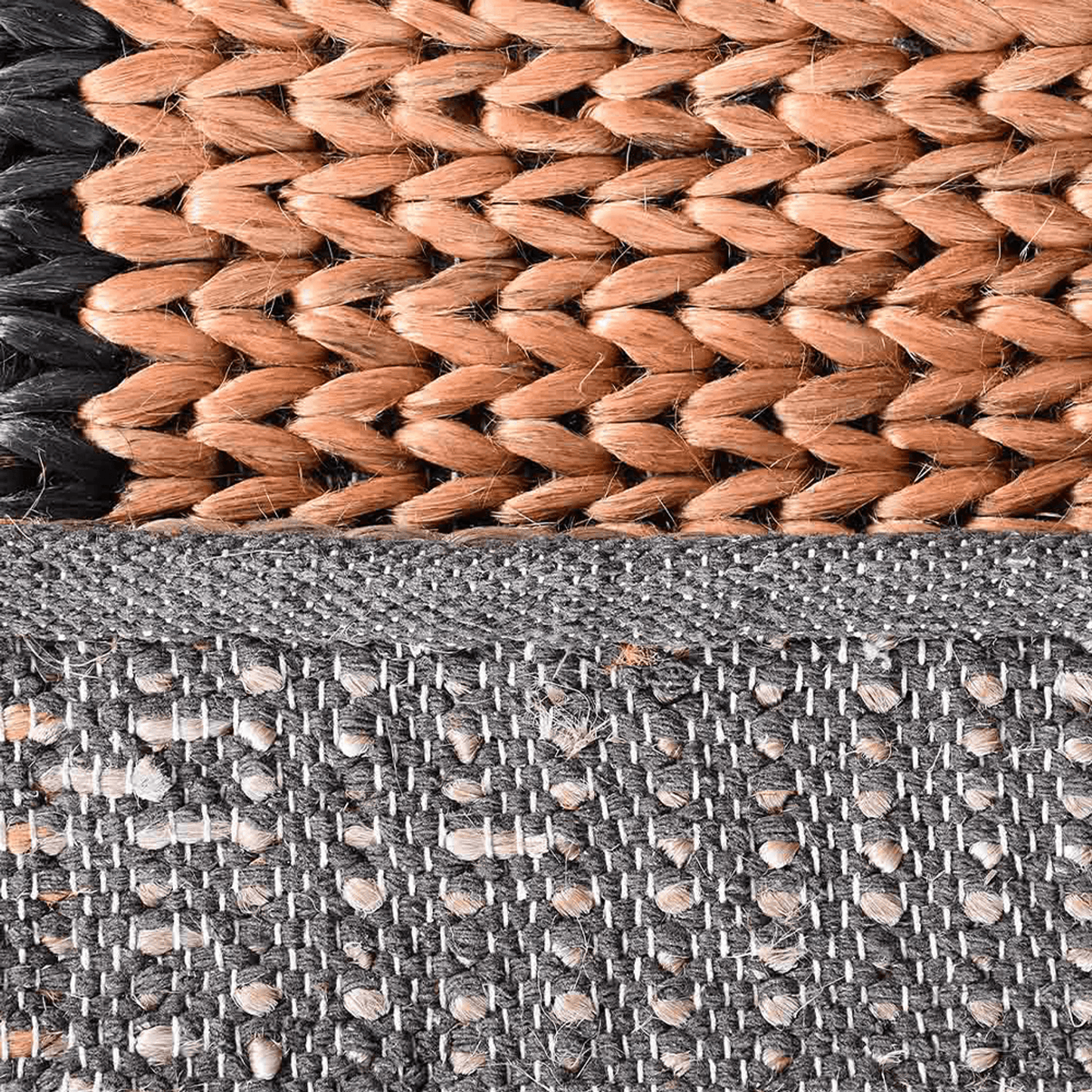 Rugsotic Angelic Hand-Woven Jute Rug with Geometric Pattern