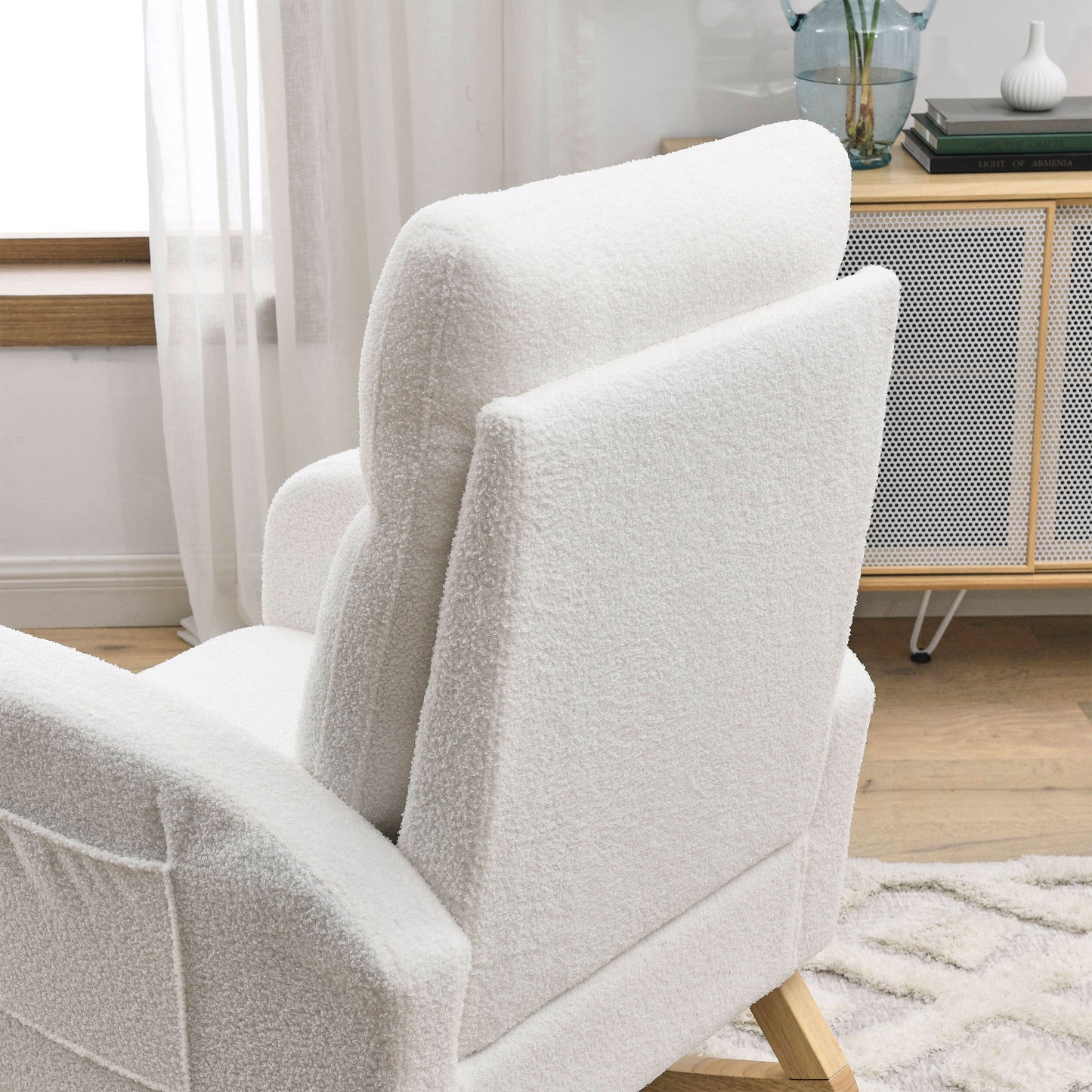 Ivory Rocking Chair – Gentle Motion, Everyday Comfort