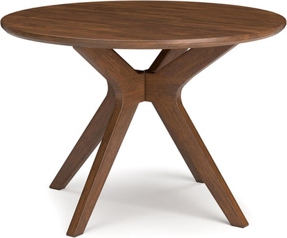 Traditional Round Dining Table – Retro-Inspired Design for Everyday Use