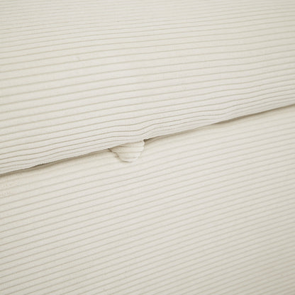 Avery Mid-Century Beige Loveseat Sleeper with Adjustable Backrest