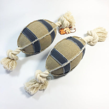 Durable Linen Cotton Rope Dog Toy For Rugby Training - Bite Resistant
