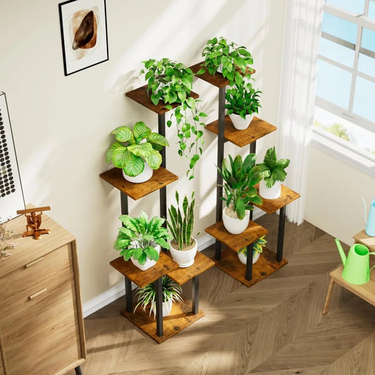 5-Tier Wooden Storage Shelf – Freestanding Display Rack for Home & Office Organization