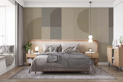 Contemporary Geometric Accent Wall
