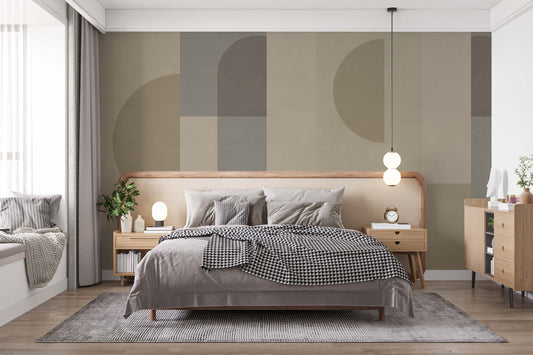 Contemporary Geometric Accent Wall