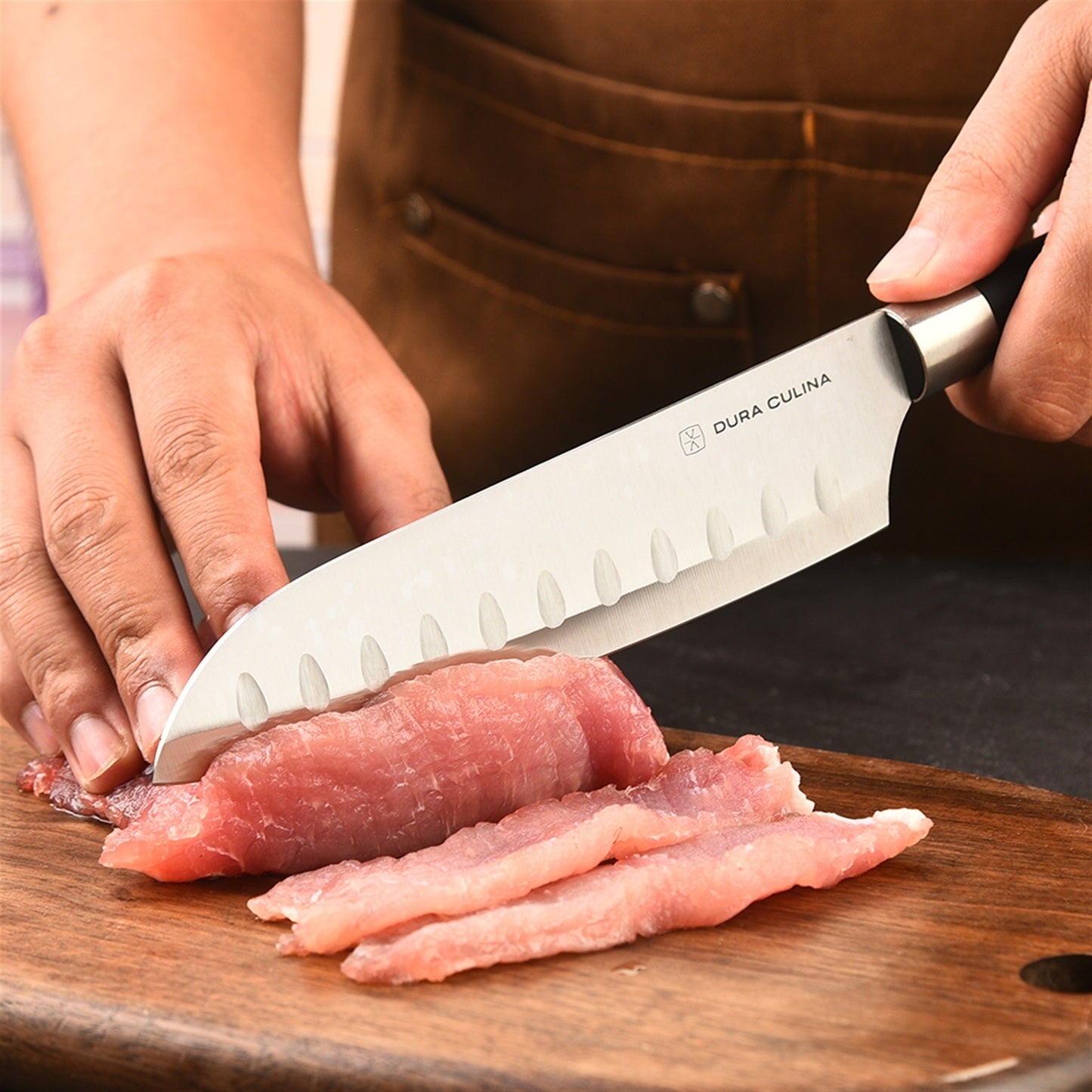 High-Carbon Stainless Steel 5-Knife Set with Matching Sheaths