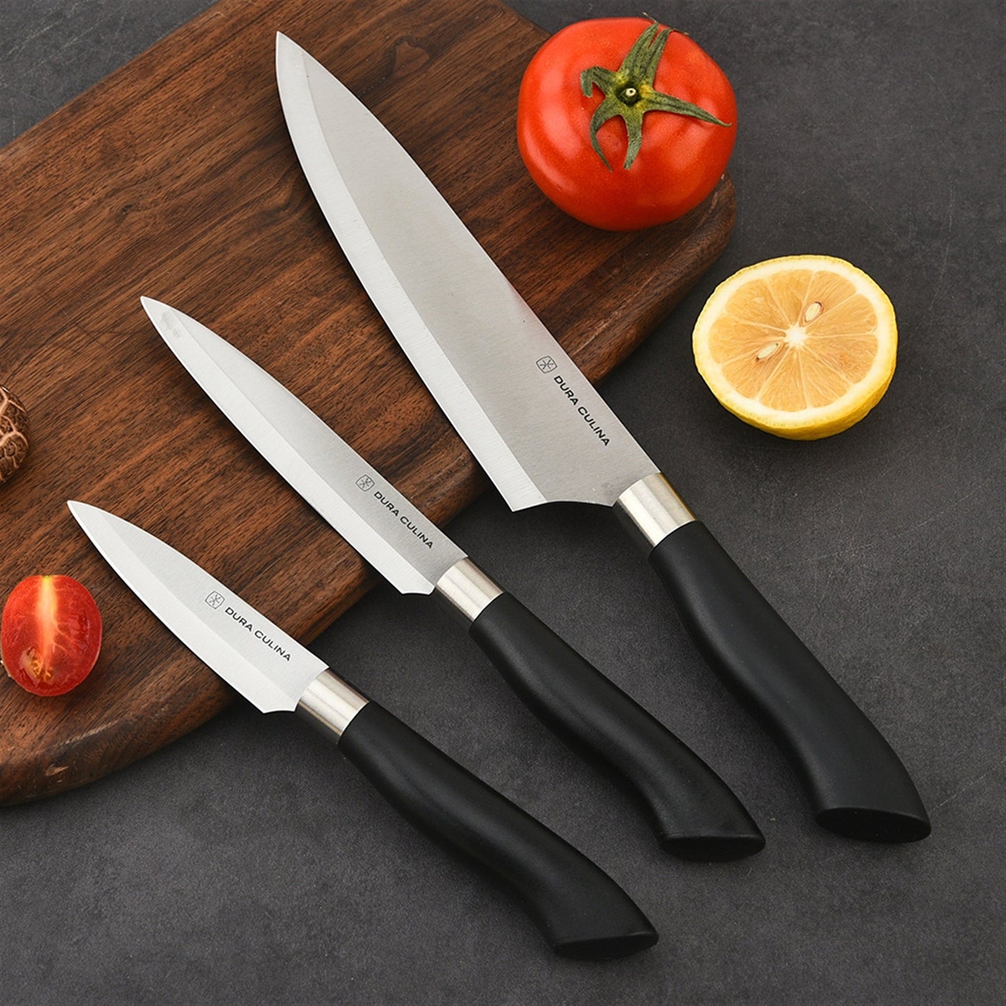 High-Carbon Stainless Steel 5-Knife Set with Matching Sheaths