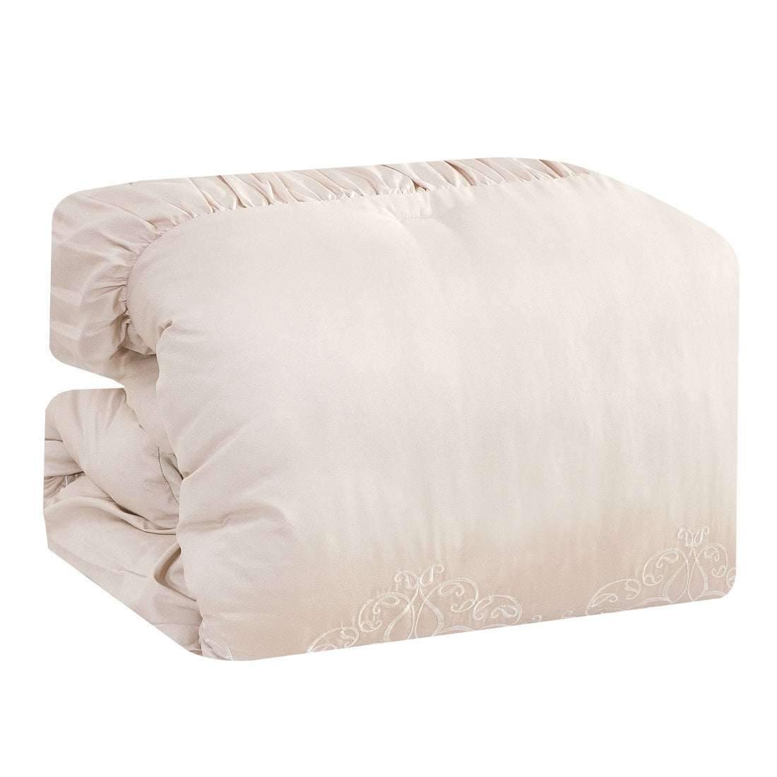ESCA Home Blush Pink Embroidered 7-Piece Bedding Set