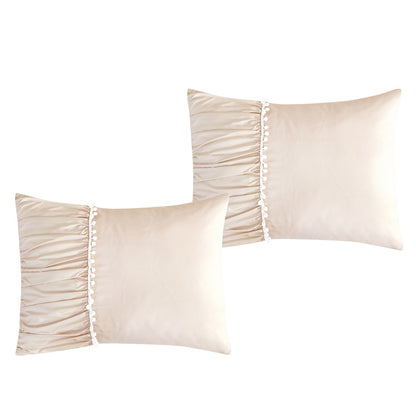 ESCA Home Blush Pink Embroidered 7-Piece Bedding Set