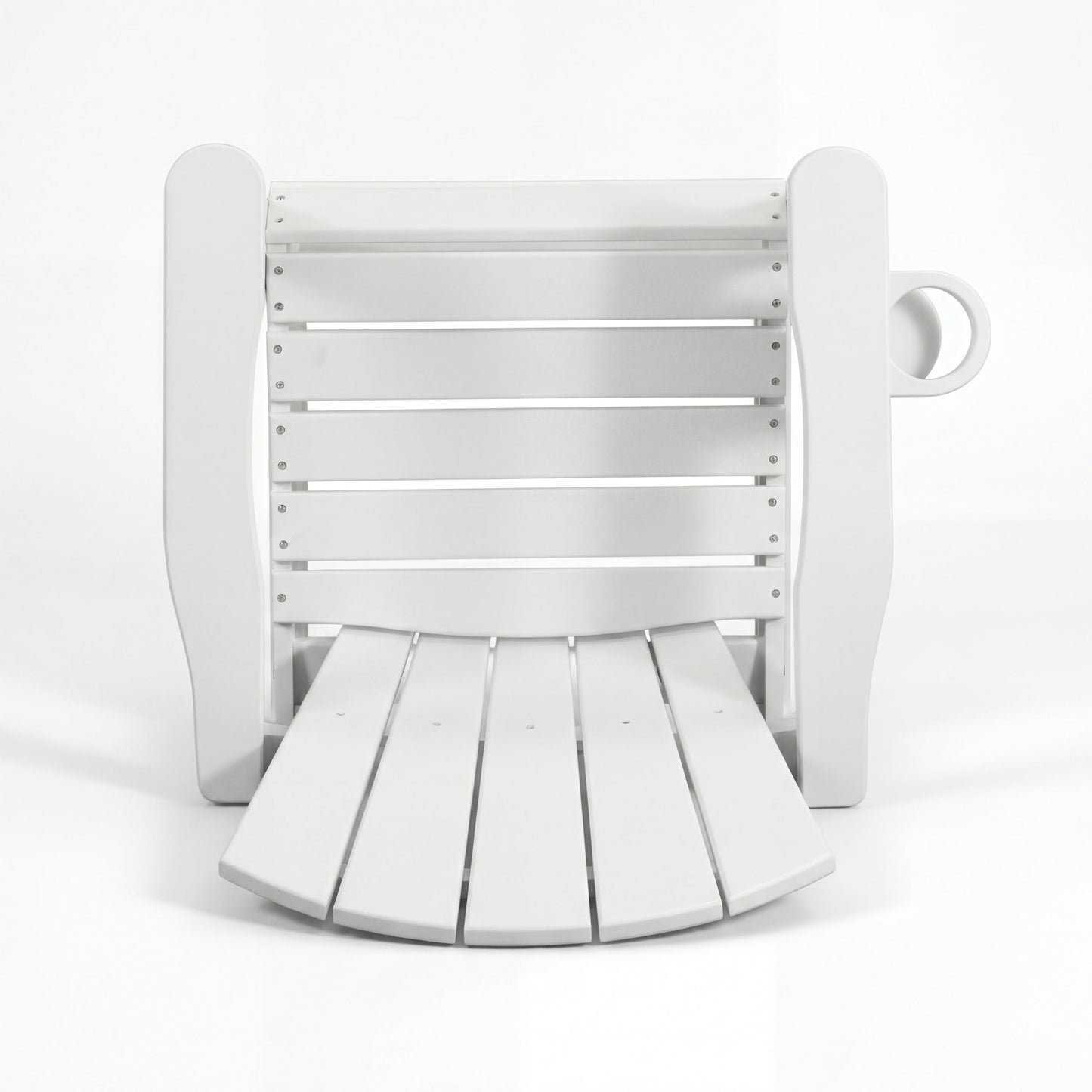 All-Weather HDPE Bar Height Adirondack Chair with Cup Holder