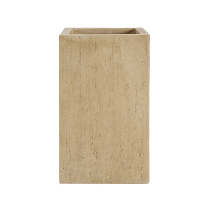Magnesium Oxide (MGO) Planter Box | 27-Inch Tall with Drainage Plug