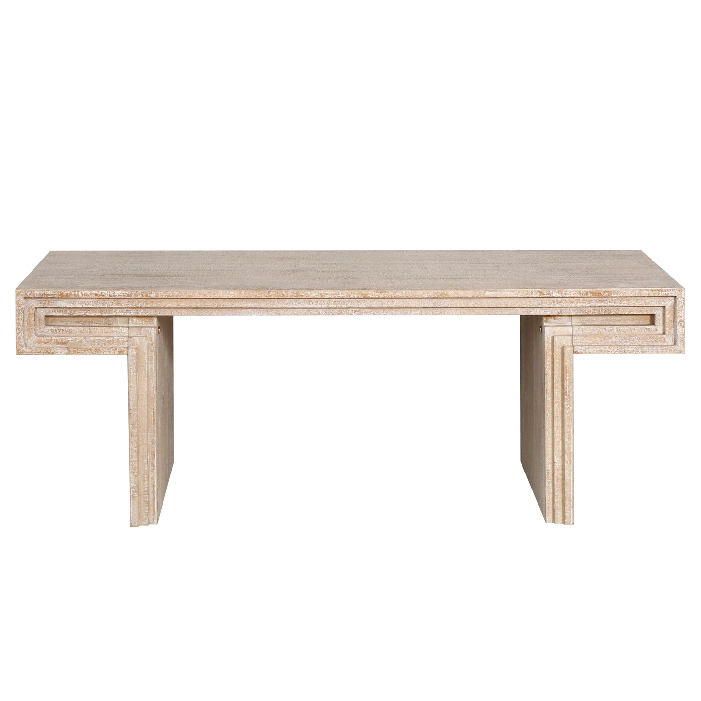 American Vintage Industrial Coffee Table, Premium Reclaimed Wood Replica