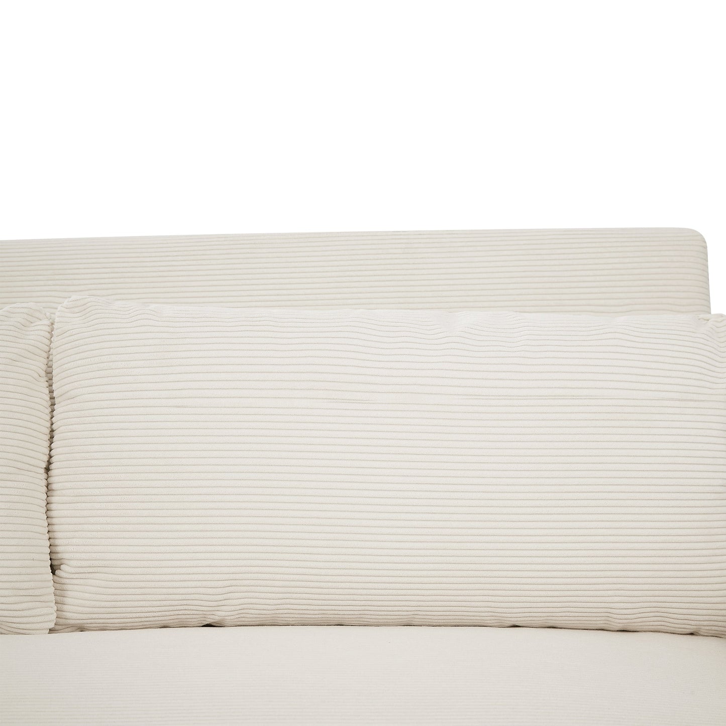 Avery Mid-Century Beige Loveseat Sleeper with Adjustable Backrest