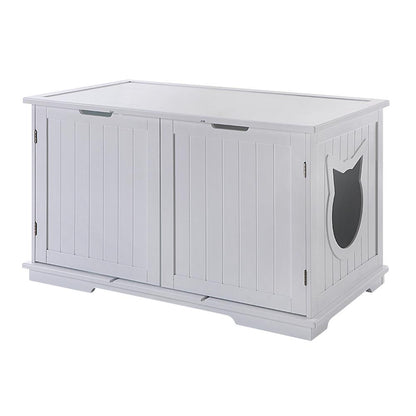 Cat Litter Box Enclosure Furniture | Hidden Cat Washroom & End Table