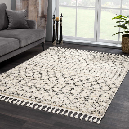 Hauteloom Kibureau Moroccan-Inspired Shag Area Rug
