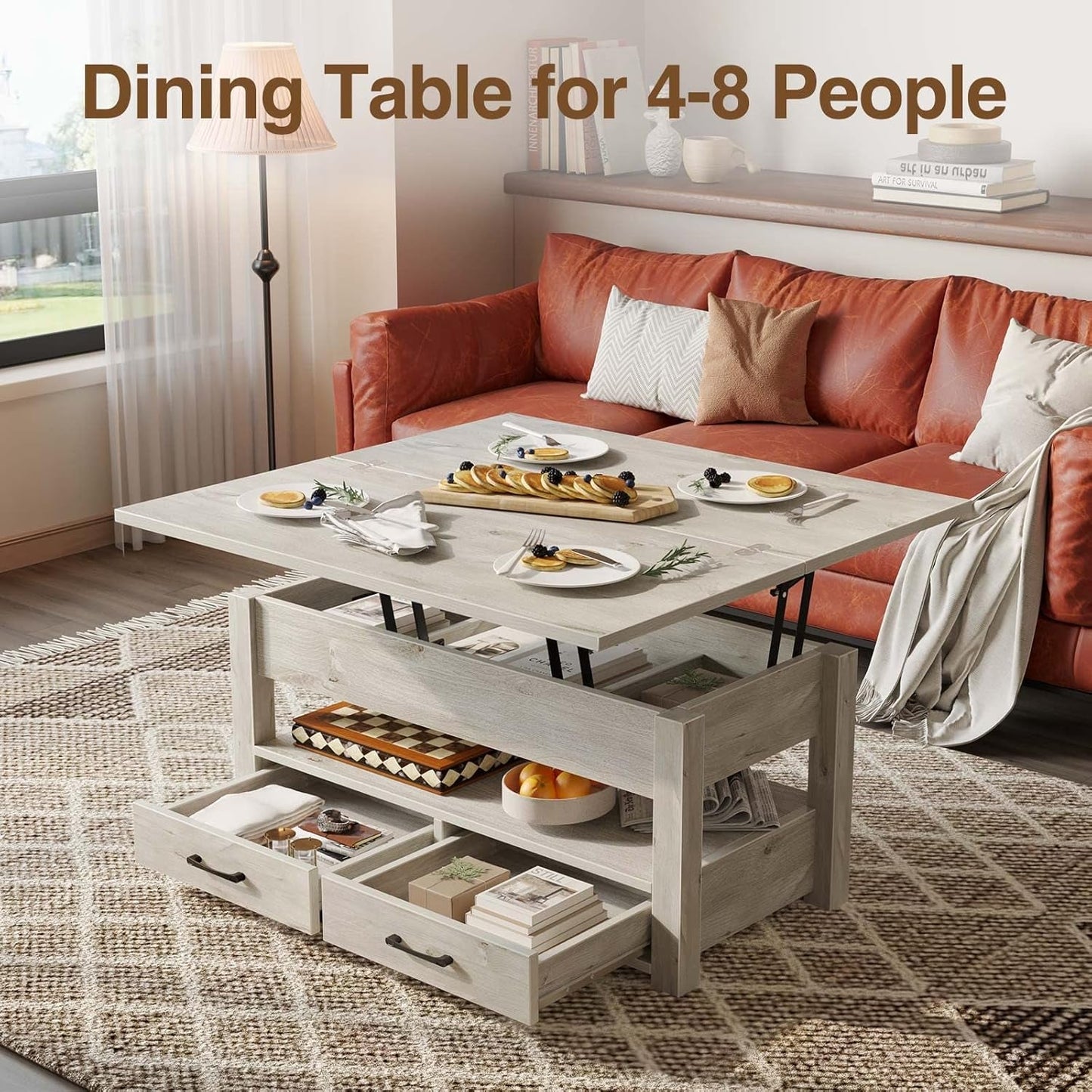 Compact Dining Table and Coffee Table Combo for Small Spaces