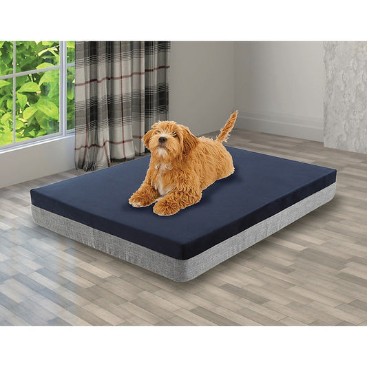 Luxury Sherpa & Microsuede Dog Bed for Ageing Dogs