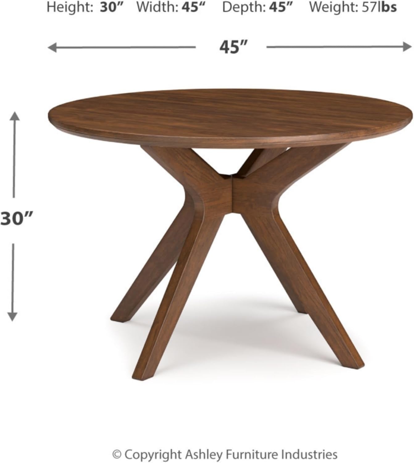 Traditional Round Dining Table – Retro-Inspired Design for Everyday Use