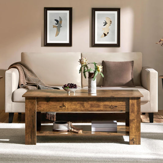 Rustic 47.5 in Lift Top Coffee Table
