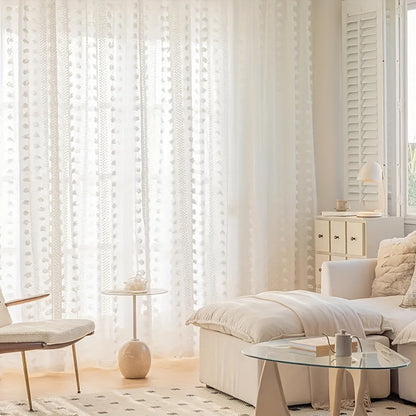 French Pastoral Gauze Curtains