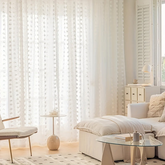 French Pastoral Gauze Curtains