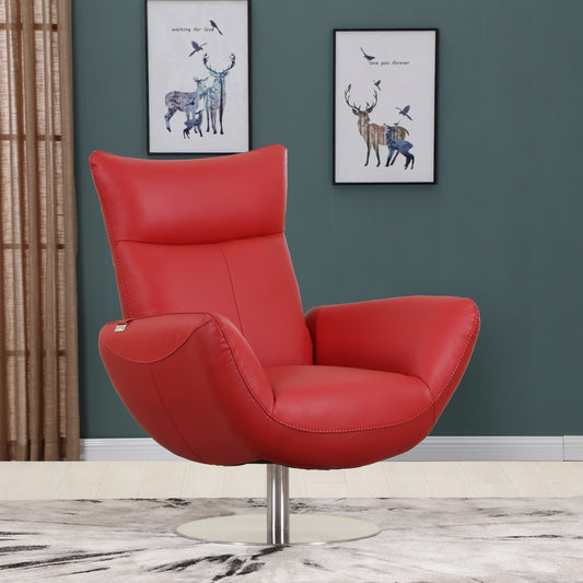 Sleek Contemporary Leather Lounge Chair – Modern Comfort & Style