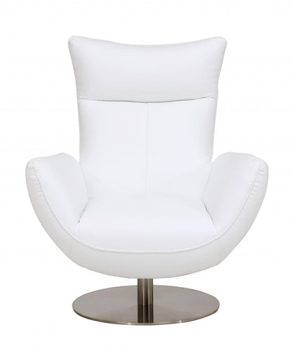 Sleek Contemporary Leather Lounge Chair – Modern Comfort & Style