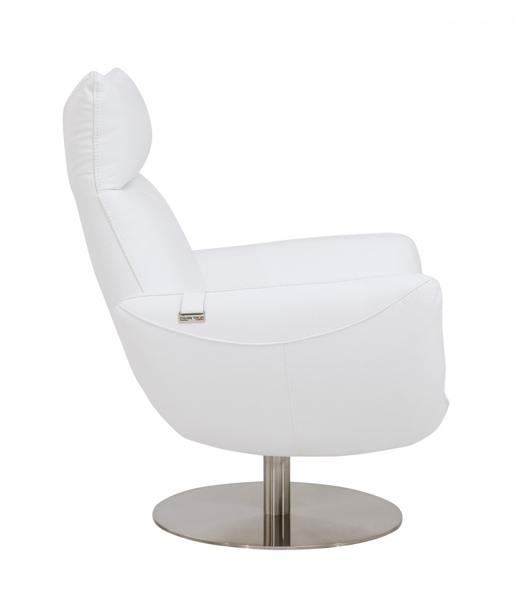 Sleek Contemporary Leather Lounge Chair – Modern Comfort & Style