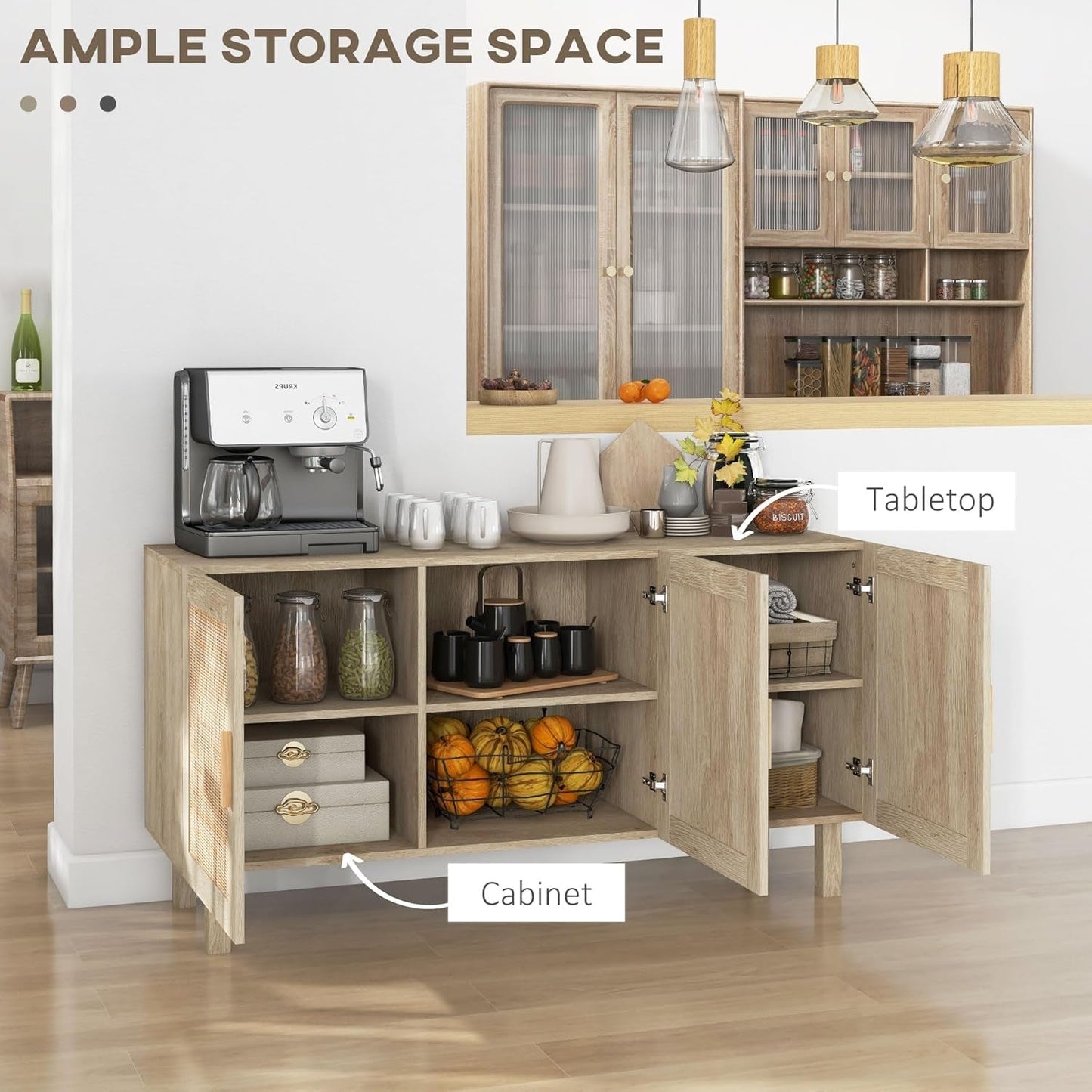 Natural Rattan Storage Cabinet – Easy Everyday Organization