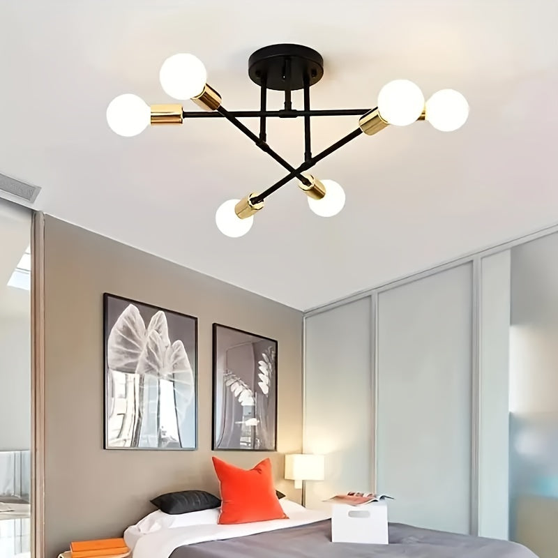 Sputnik Chic Metal Chandelier