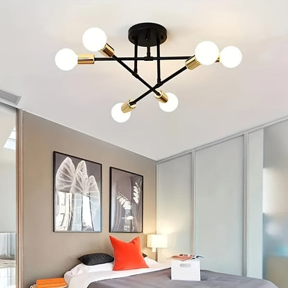 Sputnik Chic Metal Chandelier