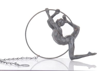 Athletic Man Aerialist Sculpture