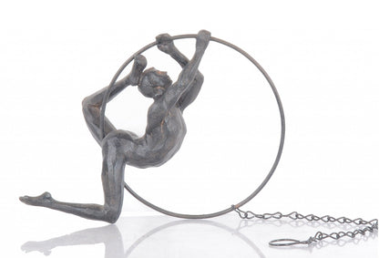 Athletic Man Aerialist Sculpture