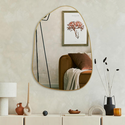 Abstract Gold Mirror (28x20)