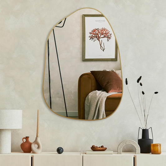 Abstract Gold Mirror (28x20)