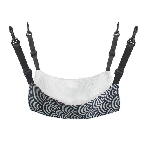 Adjustable Dual-Sided Cat Hammock in Star/Plaid Patterns
