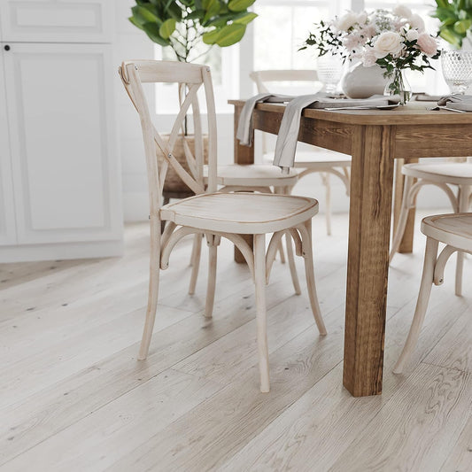 Solid Pine Farm Dining Table in Antique Rustic Finish