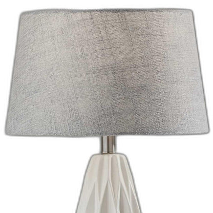23" White Ceramic Lamps
