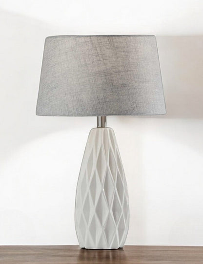 23" White Ceramic Lamps