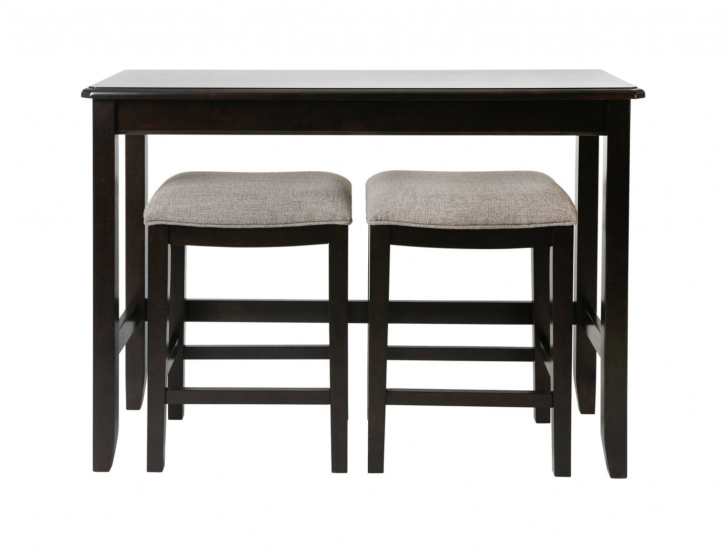 Space-Saving Sofa Bar Table with Stools – 3-Piece Set