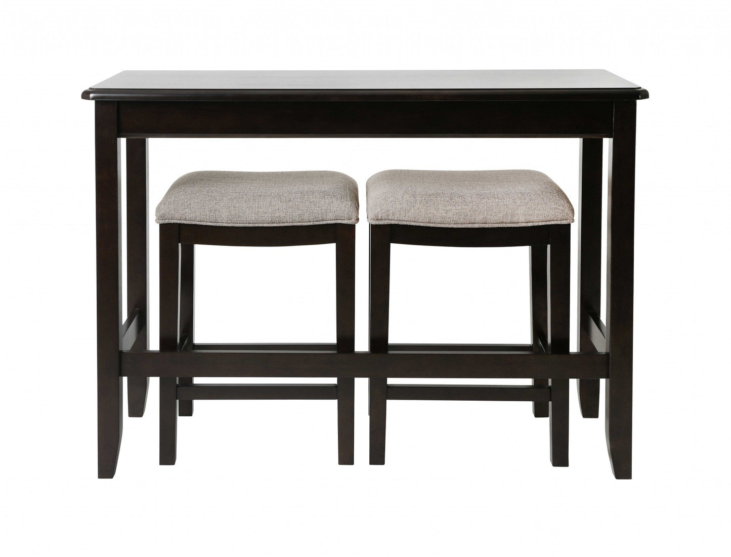 Space-Saving Sofa Bar Table with Stools – 3-Piece Set