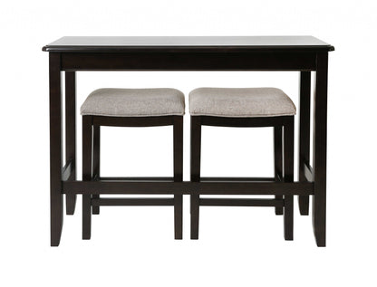 Space-Saving Sofa Bar Table with Stools – 3-Piece Set