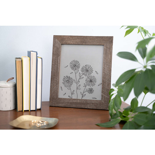 16" x 20" Espresso Solid Wood Picture Frame – Rustic Wall-Mounted Display