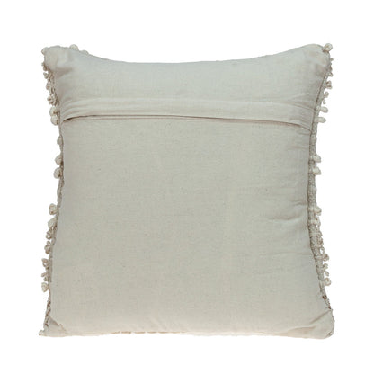 Sandstone Ivory Textured Pillow | Cozy Handwoven Cotton Blend