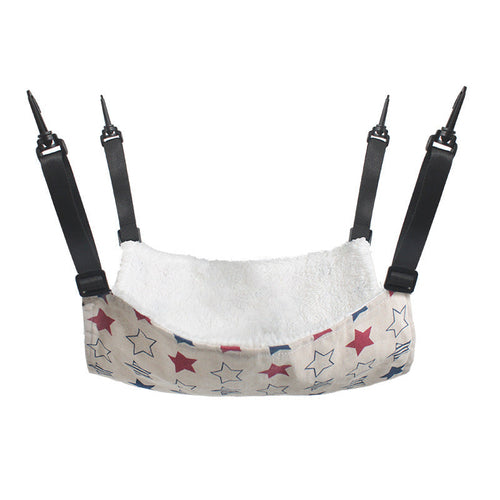 Adjustable Dual-Sided Cat Hammock in Star/Plaid Patterns