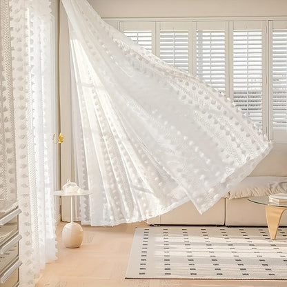French Pastoral Gauze Curtains