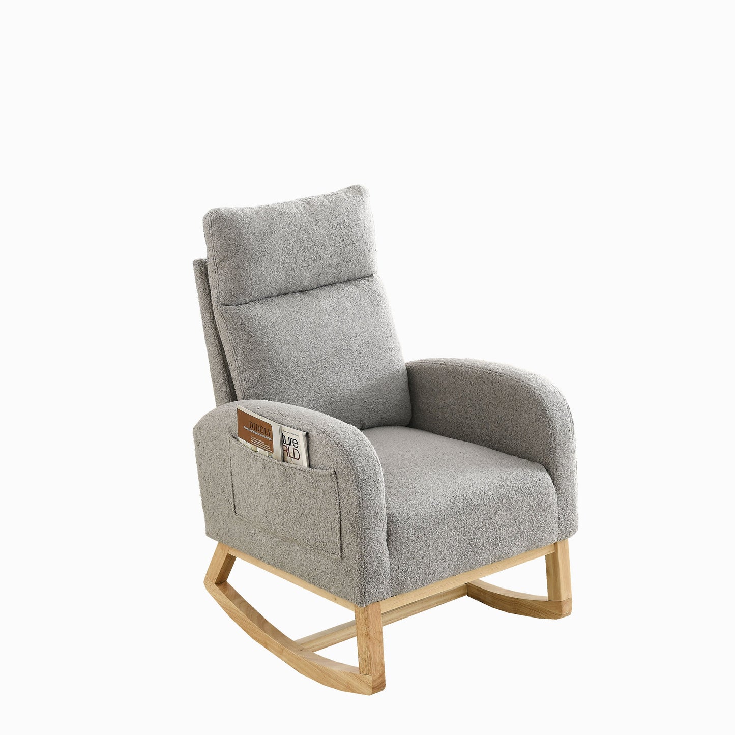 27.6"W CloudSoft Teddy Rocking Chair