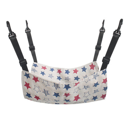 Adjustable Dual-Sided Cat Hammock in Star/Plaid Patterns
