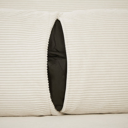 Avery Mid-Century Beige Loveseat Sleeper with Adjustable Backrest