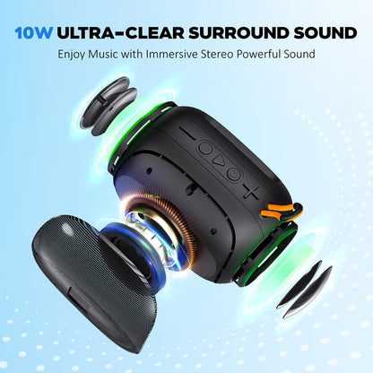 The Ultimate Party Speaker: IPX7 Waterproof, 10W Sound & Dancing LED Lights