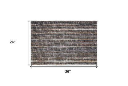 2' x 3' Brown Ombre Tufted Handmade Rug – Warmth with a Touch of Artistry